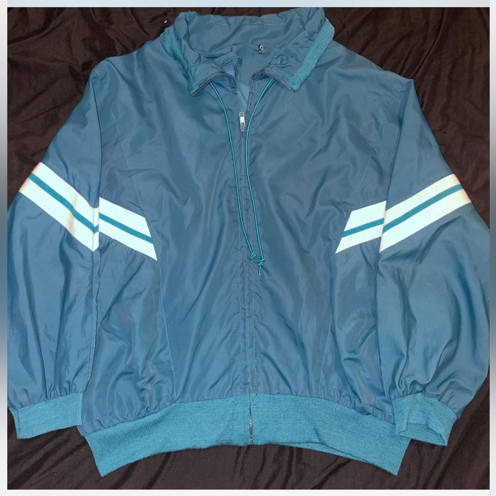 Blue and white Vintage style jacket